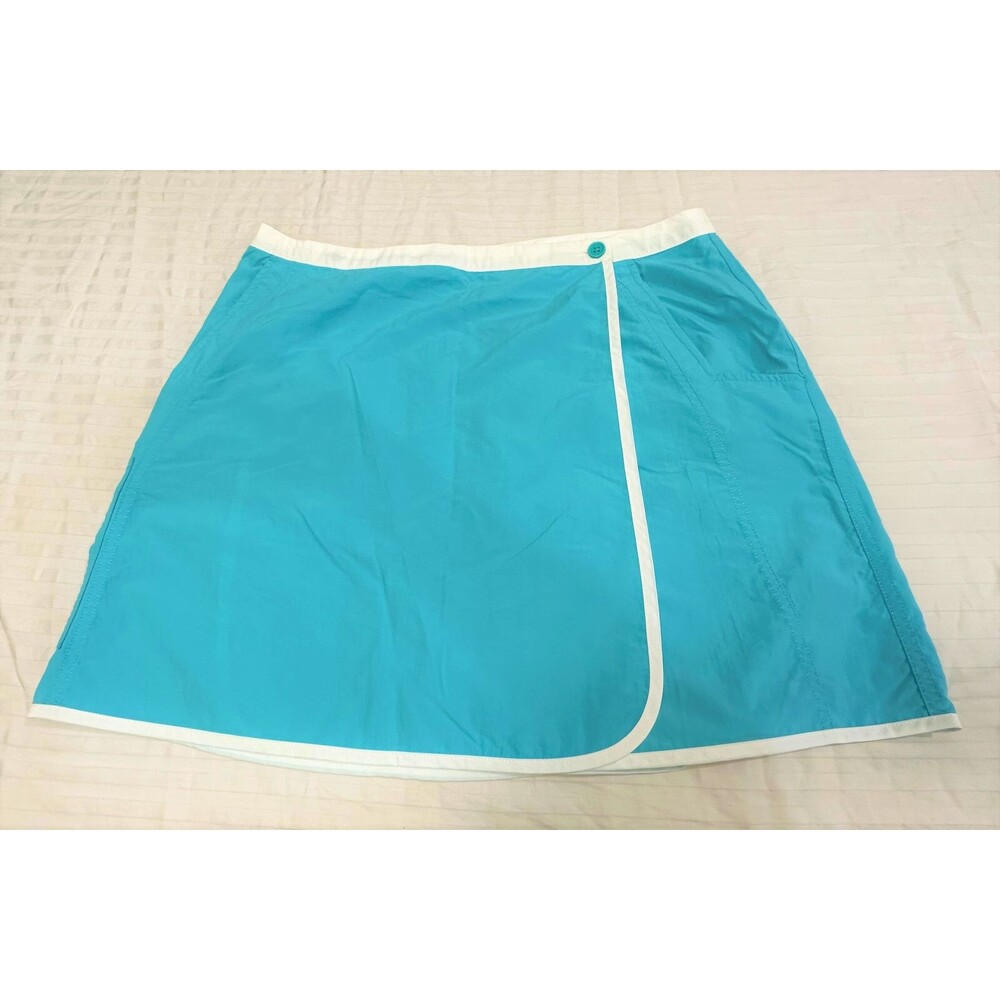 SAHALIE WOMENS WRAP NYLON UNLINED SKIRT SIZE L